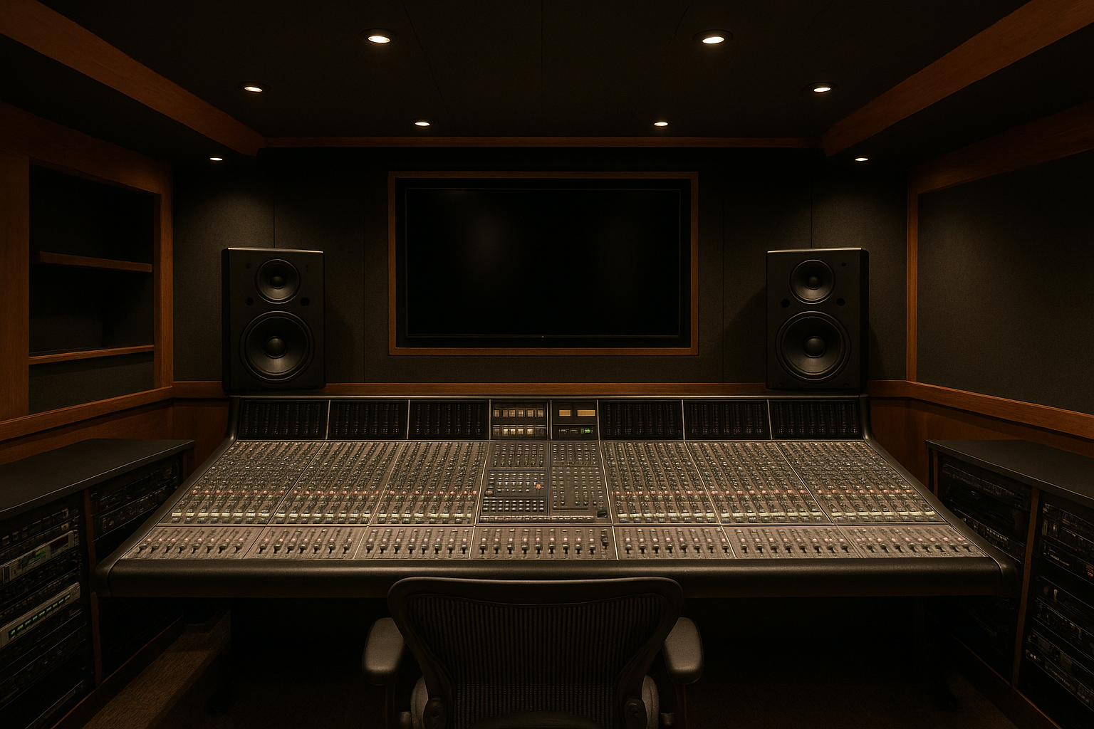 Control room of SwaSa Studios